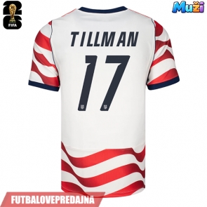 Lacne Muži Futbalové dres Spojené štáty Malik Tillman #17 MS 2026 Krátky Rukáv - Domáci